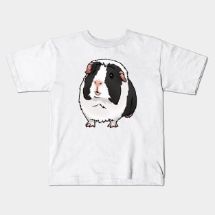 Black Dutch Crested Guinea Pig Kids T-Shirt